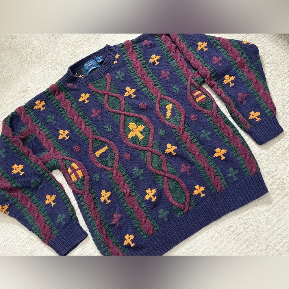 Vintage Cambridge Classics Hand Knit sweater